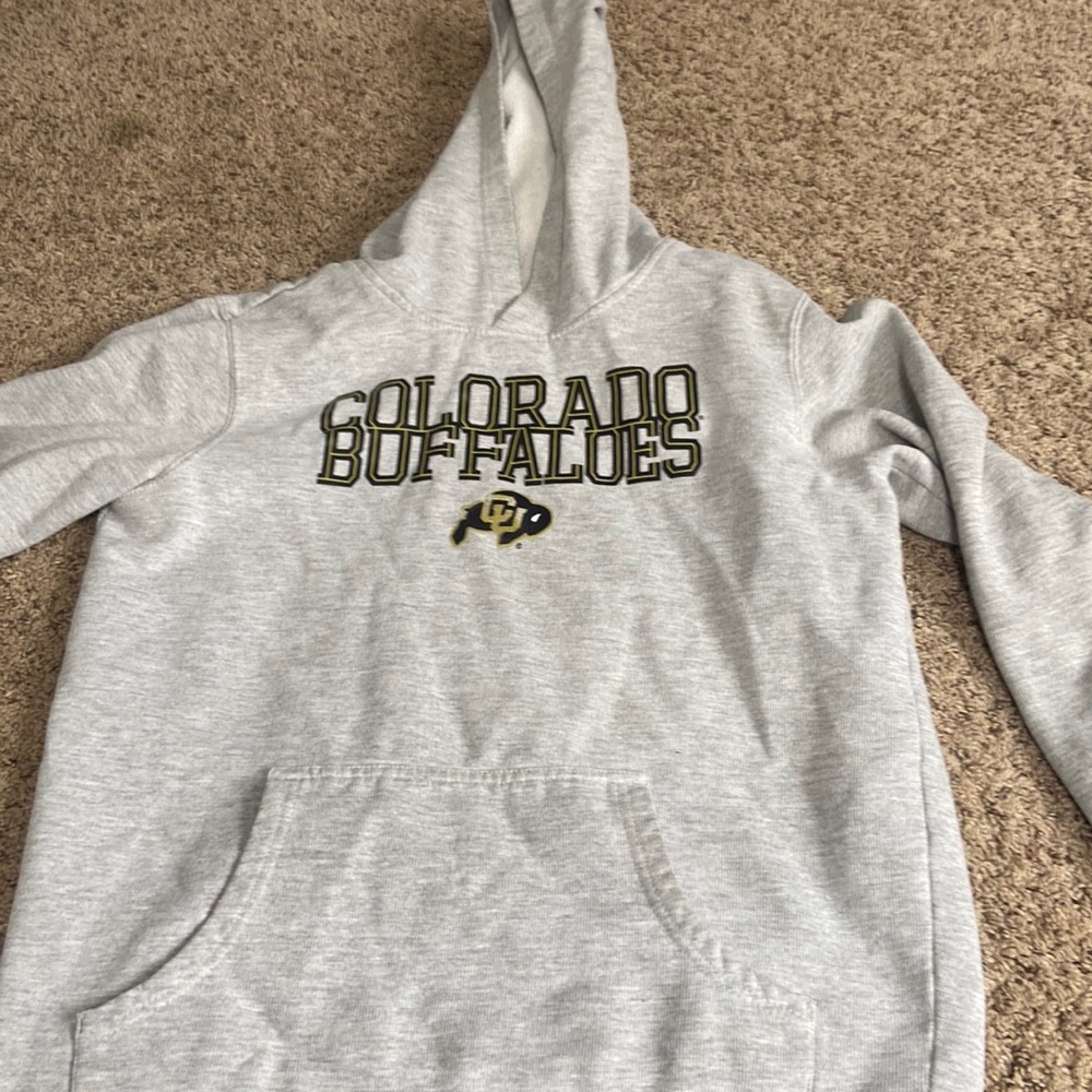 grey colorado buffs hoodie